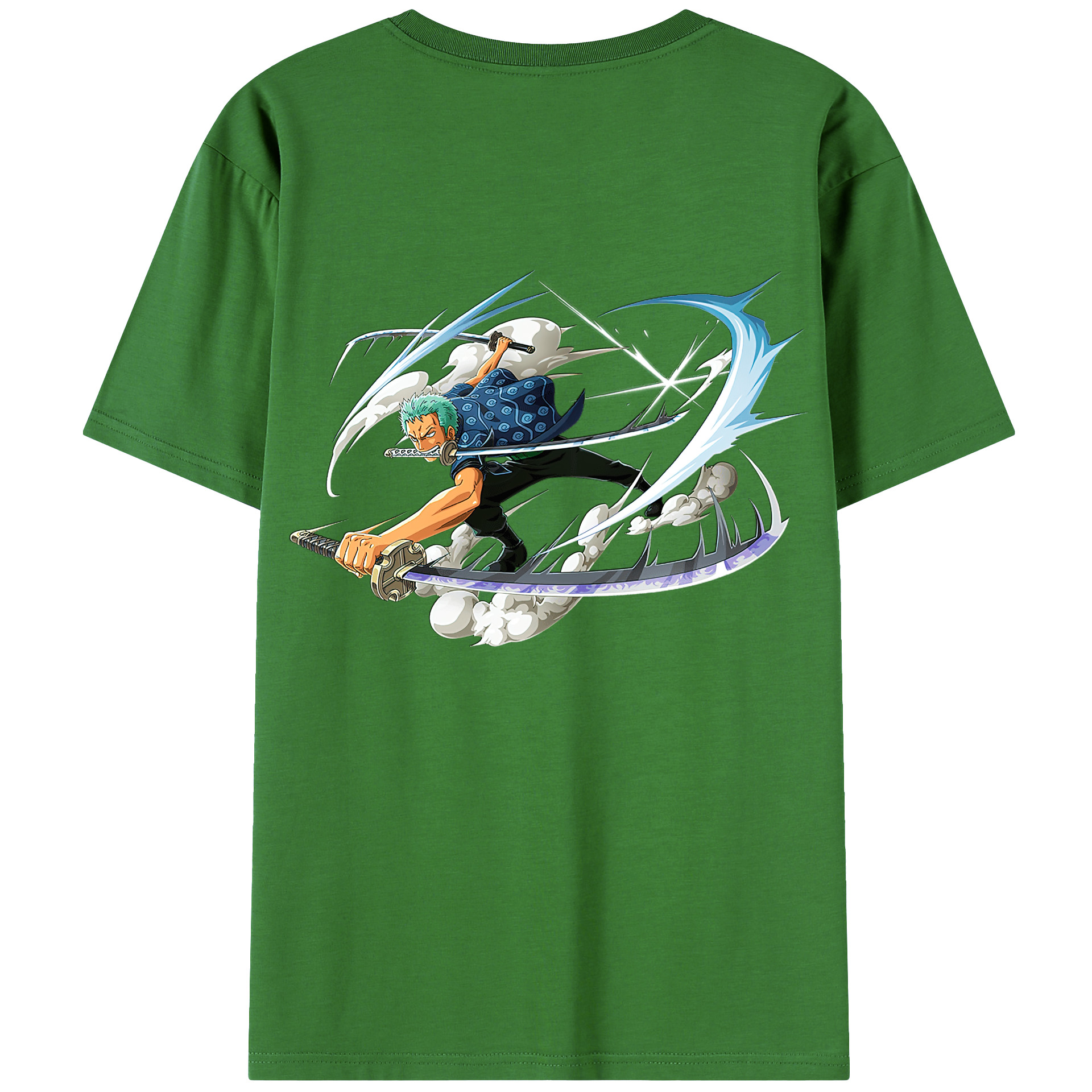 ワンピース ロロノア・ゾロ ONE PIECE Roronoa Zoro レディース半袖Tシャツ(バックプリント)
